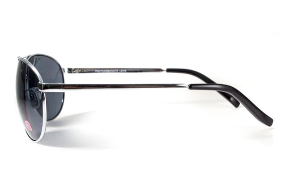 Окуляри біфокальні (захисні) Global Vision Aviator Bifocal (+2.5) (gray), чорні біфокальні лінзи в металевій оправі 8 купити оптом