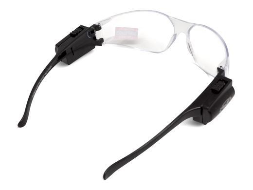 Окуляри захисні відкриті з LED-підсвіткою Global Vision Rider LED (Clear) прозорі 3 купити оптом