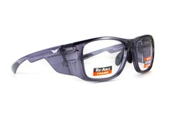 Окуляри під діоптрії Global Vision RX-T Gray (rx-able) (clear), прозорі в темно-сірій напівпрозорій оправі 1 купити оптом