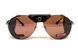 Окуляри захисні Global Vision Aviator-3 (drive mirror), коричневі зі з'ємним ущільнювачем із синтетичної "шкіри"