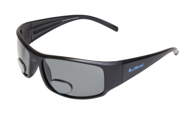 Окуляри біфокальні поляризаційні BluWater Bifocal-1 (+1.5) Polarized (gray) (чорна біфокальна лінза з діоптріями) 1 купити оптом