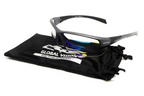 Окуляри фотохромні (захисні) Global Vision Hercules-7 Photochromic Anti-Fog (G-Tech™ blue), фотохромні дзеркальні сині 10 купити оптом