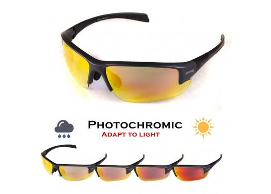 Окуляри фотохромні (захисні) Global Vision Hercules-7 Photochromic Anti-Fog (G-Tech™ red), фотохромні дзеркальні червоні 1 купити оптом