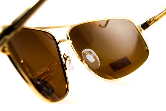 Окуляри поляризаційні BluWater Navigator-2 Polarized (brown), коричневі в золотистій оправі 5 купити оптом