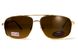 Окуляри поляризаційні BluWater Navigator-2 Polarized (brown), коричневі в золотистій оправі