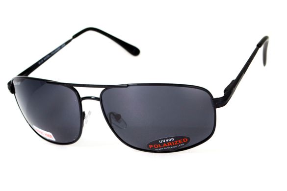 Окуляри поляризаційні BluWater Navigator-2 Polarized (gray), чорні в металевій оправі 7 купити оптом