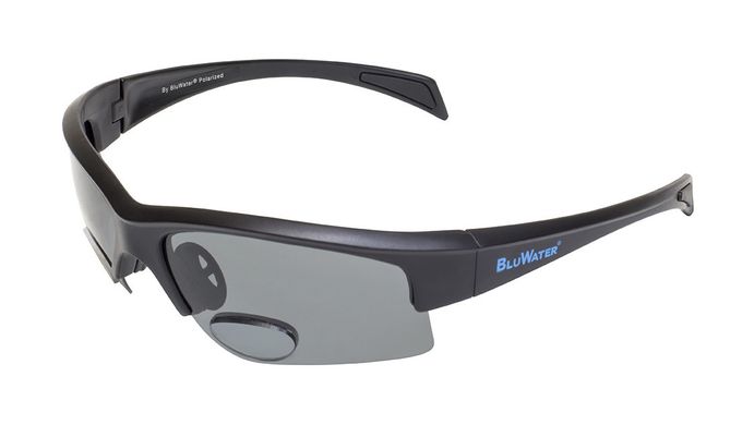 Окуляри біфокальні поляризаційні BluWater Bifocal-2 (+2.0) Polarized (gray) (чорна біфокальна лінза з діоптріями) 1 купити оптом