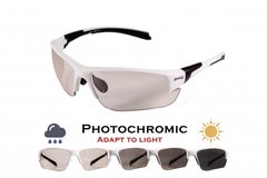 Окуляри фотохромні (захисні) Global Vision Hercules-7 White Photochromic (clear), фотохромні прозорі в білій оправі 1 купити оптом