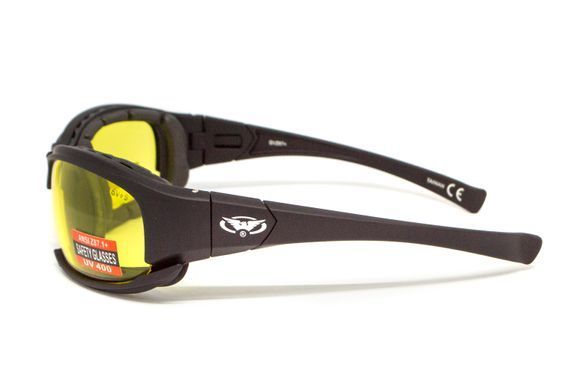 Очки защитные с уплотнителем Global Vision Assault (yellow) Anti-Fog, желтые 4 купить оптом