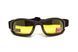 Очки защитные с уплотнителем Global Vision Assault (yellow) Anti-Fog, желтые