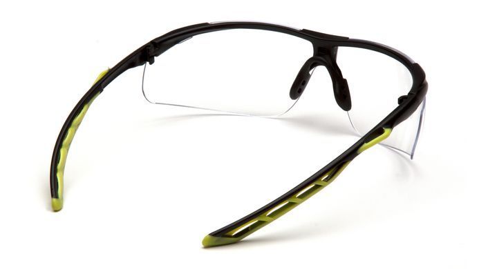 Очки защитные открытые Pyramex Flex-Lyte Black-Lime (clear), прозрачные в чёрно-лаймовой оправе 4 купить оптом