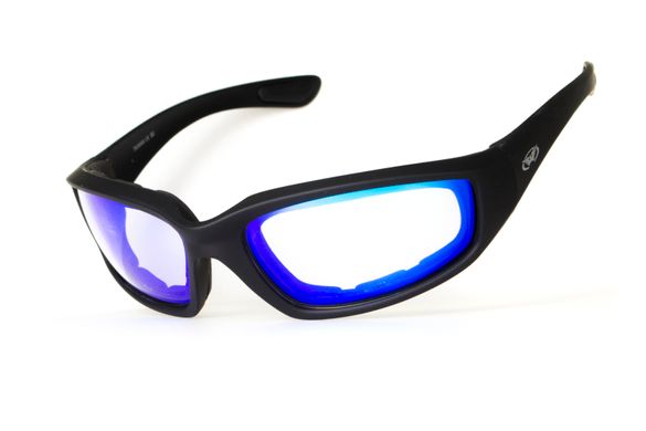 Окуляри фотохромні (захисні) Global Vision KickBack Photochromic (G-Tech™ blue) Anti Fog, фотохромні дзеркальні сині 1 купити оптом