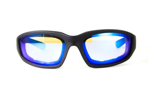 Окуляри фотохромні (захисні) Global Vision KickBack Photochromic (G-Tech™ blue) Anti Fog, фотохромні дзеркальні сині 5 купити оптом