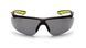 Очки защитные открытые Pyramex Flex-Lyte Black-Lime (gray), серые в чорно-лаймовой оправе