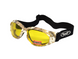 Очки защитные с уплотнителем Global Vision Eliminator White Camo Forest (yellow), желтые в камуфлированной оправе