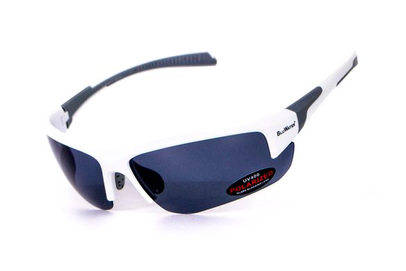 Окуляри BluWater Samson-3 White Polarized (gray), сірі в білій оправі 1 купити оптом