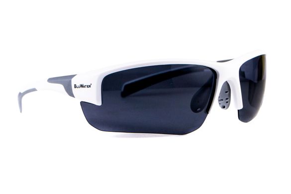 Окуляри BluWater Samson-3 White Polarized (gray), сірі в білій оправі 4 купити оптом