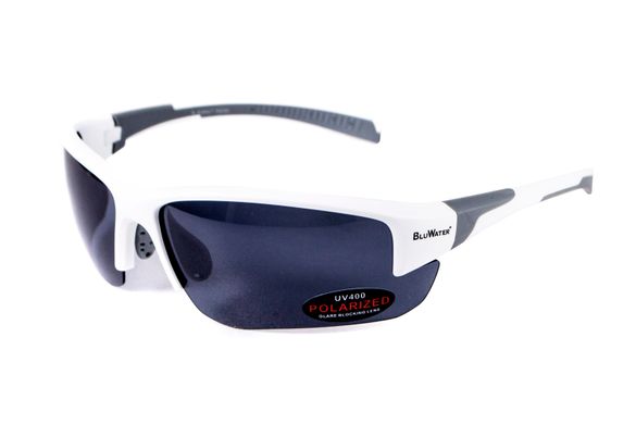 Окуляри BluWater Samson-3 White Polarized (gray), сірі в білій оправі 3 купити оптом