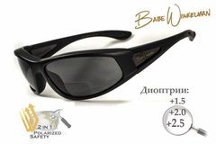 Окуляри біфокальні поляризаційні (захисні) BluWater Winkelman-2 polarized (+2.0 bifocal), (gray) чорні 1 купити оптом