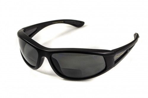 Окуляри біфокальні поляризаційні (захисні) BluWater Winkelman-2 polarized (+2.0 bifocal), (gray) чорні 2 купити оптом