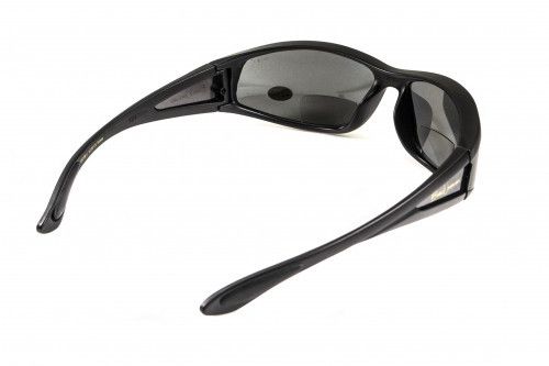 Окуляри біфокальні поляризаційні (захисні) BluWater Winkelman-2 polarized (+2.0 bifocal), (gray) чорні 4 купити оптом