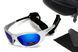 Окуляри поляризаційні BluWater Hydro Silver Polarized (G-Tech&trade; blue) Anti-Fog, дзеркальні сині в сріблястій оправі