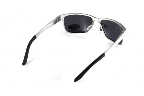 Окуляри поляризаційні BluWater Alumination-2 Silver Polarized (gray) чорні в сріблястій оправі 3 купити оптом