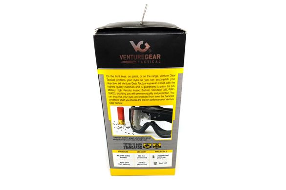 Очки защитные с уплотнителем Venture Gear Tactical Loadout (clear) H2MAX Anti-Fog, прозрачные 9 купить оптом