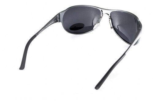 Окуляри поляризаційні BluWater Alumination-3 Gun Metal Polarized (gray) чорні в темній оправі 3 купити оптом