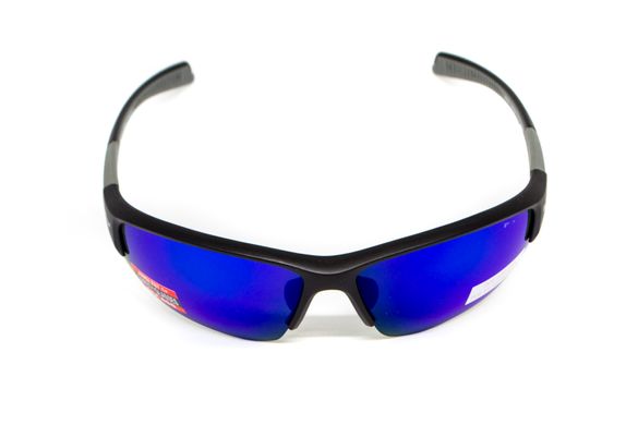 Окуляри поляризаційні захисні BluWater  Samson-3 Z87.1 Polarized (G-Tech™ blue), дзеркальні сині 2 купити оптом