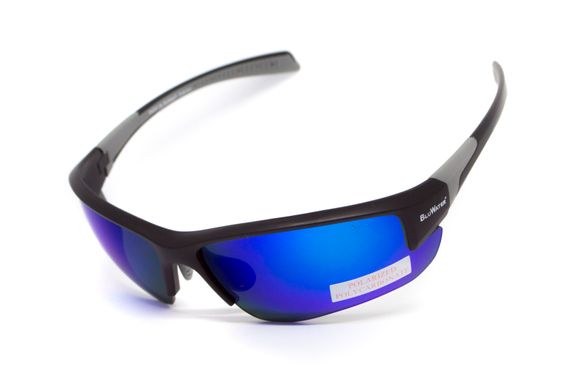 Окуляри поляризаційні захисні BluWater  Samson-3 Z87.1 Polarized (G-Tech™ blue), дзеркальні сині 1 купити оптом