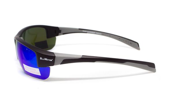 Окуляри поляризаційні захисні BluWater  Samson-3 Z87.1 Polarized (G-Tech™ blue), дзеркальні сині 5 купити оптом