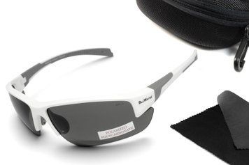 Очки поляризационные защитные BluWater Samson-3 Z87.1 White Polarized (gray), серые в бело-серой оправе 1 купить оптом