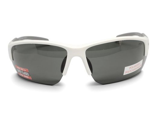 Очки поляризационные защитные BluWater Samson-3 Z87.1 White Polarized (gray), серые в бело-серой оправе 2 купить оптом