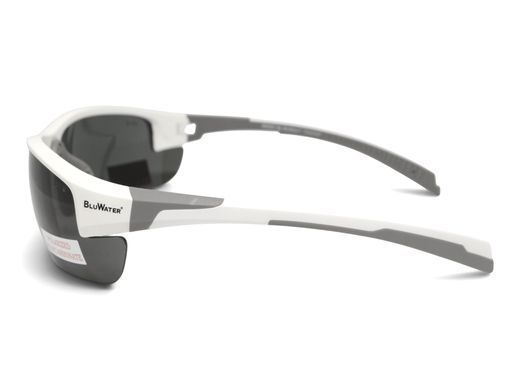 Очки поляризационные защитные BluWater Samson-3 Z87.1 White Polarized (gray), серые в бело-серой оправе 4 купить оптом