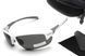 Очки поляризационные защитные BluWater Samson-3 Z87.1 White Polarized (gray), серые в бело-серой оправе