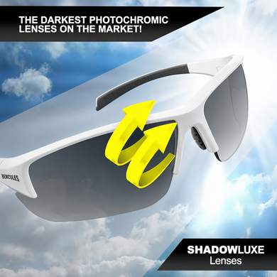 Очки защитные фотохромные Global Vision Hercules-7 SD White Photochromic (Super Dark Shadowluxe) Anti-Fog, фотохромные прозрачные в белой оправе 8 купить оптом