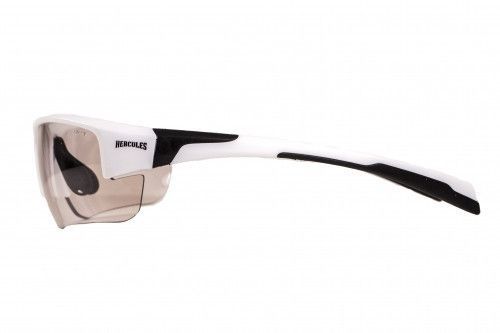Очки защитные фотохромные Global Vision Hercules-7 SD White Photochromic (Super Dark Shadowluxe) Anti-Fog, фотохромные прозрачные в белой оправе 5 купить оптом