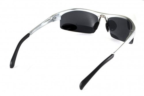 Окуляри поляризаційні BluWater Alumination-5 Silver Polarized (gray) чорні в сріблястій оправі 3 купити оптом