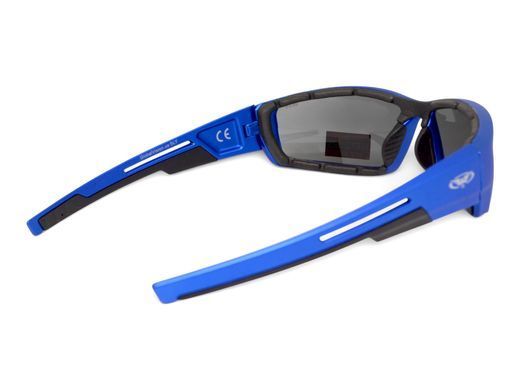 Очки защитные Global Vision Sly Metallic Blue (gray), серые линзы в оправе синий металлик 4 купить оптом