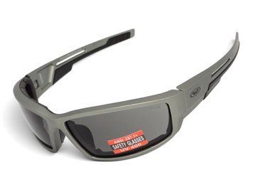 Очки защитные Global Vision Sly Metallic Gray (smoke), серые линзы в оправе cерый металлик 1 купить оптом