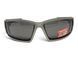 Очки защитные Global Vision Sly Metallic Gray (smoke), серые линзы в оправе cерый металлик