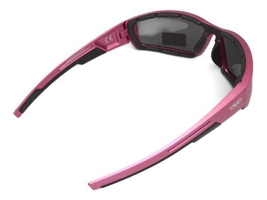 Очки защитные Global Vision Sly Metallic Pink (gray), серые линзы в оправе розовый металлик 2 купить оптом