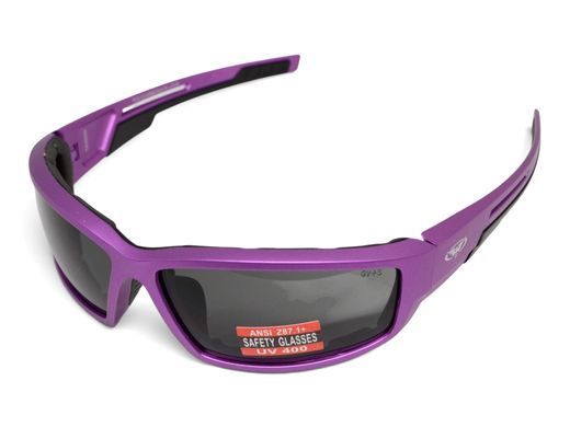 Очки защитные Global Vision Sly Metallic Purple (gray), серые линзы в оправе фиолетовый металлик 6 купить оптом