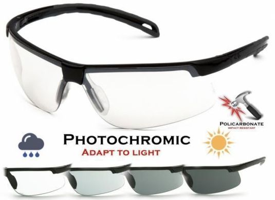 Окуляри фотохромні (захисні) Pyramex Ever-Lite Photochromic (clear) фотохромні прозорі 2 купити оптом