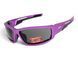 Очки защитные Global Vision Sly Metallic Purple (gray), серые линзы в оправе фиолетовый металлик