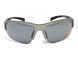 Окуляри захисні Global Vision Hercules-7 Metallic Gray (flash mirror), дзеркальні сірі лінзи в оправі кольору сірий металік