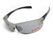 Окуляри захисні Global Vision Hercules-7 Metallic Gray (flash mirror), дзеркальні сірі лінзи в оправі кольору сірий металік