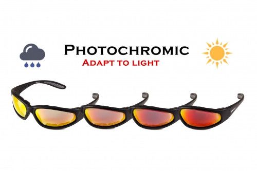 Окуляри фотохромні (захисні) Global Vision Hercules-1 PLUS Photochromic (G-Tech™ red) Anti-Fog, фотохромні дзеркальні червоні 6 купити оптом