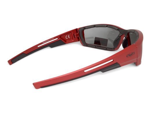 Очки защитные Global Vision Sly Metallic Red (gray), серые линзы в оправе красный металлик 7 купить оптом